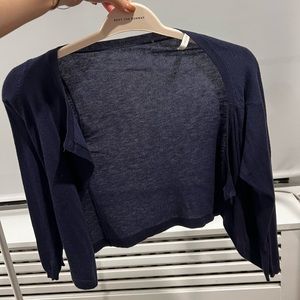 Navy cardigan